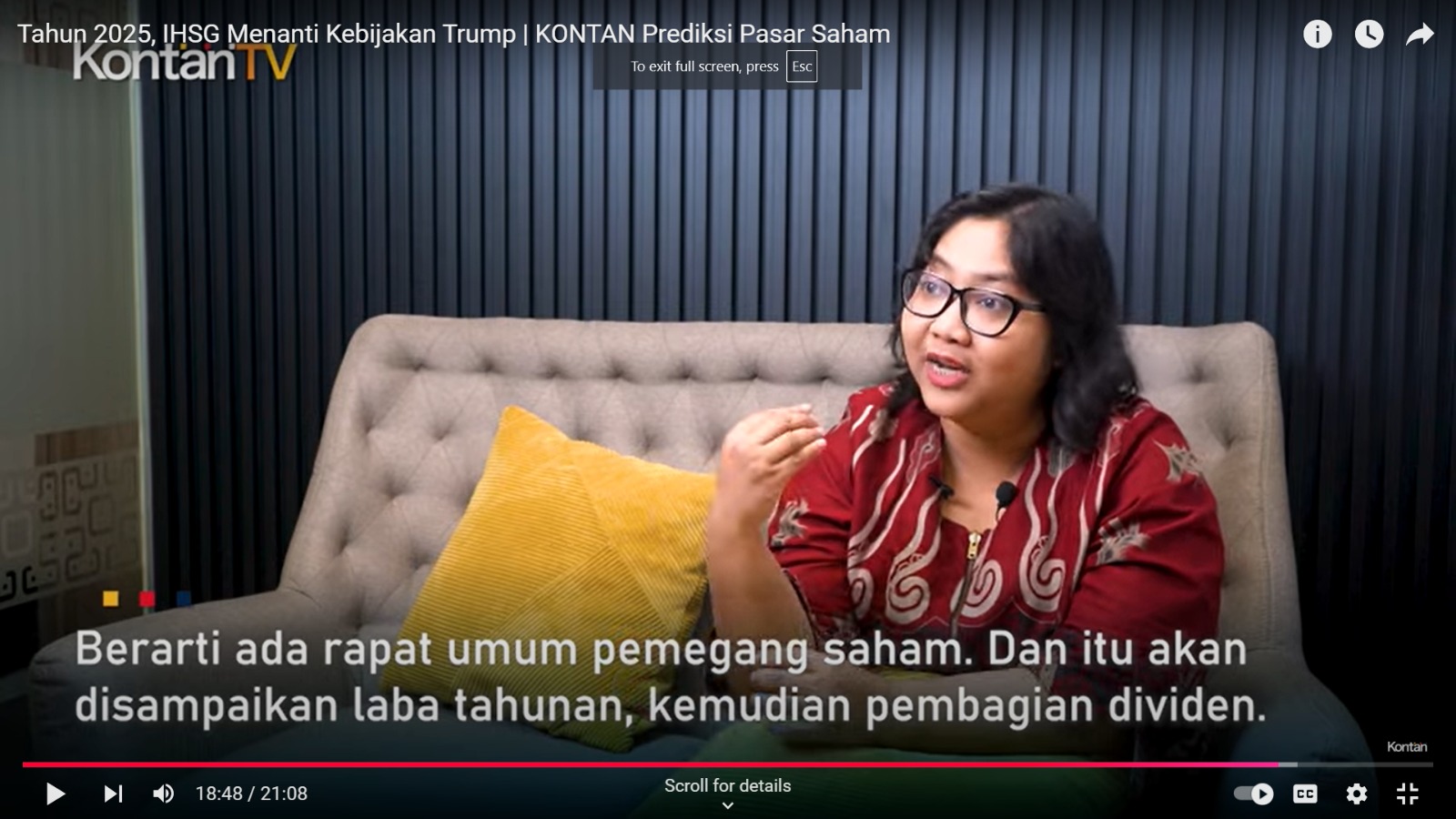2025, IHSG Awaits Trump's Policy | KONTAN Stock Market Prediction
